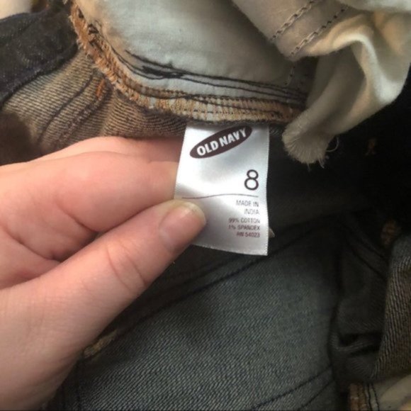 ๐4 for $20 ๐ Old Navy Diva Sequin Stripe Cropped Jeans Size 8 - Picture 6 of 8